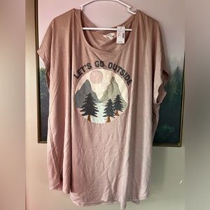 NWT maurices “let’s go outside” tee